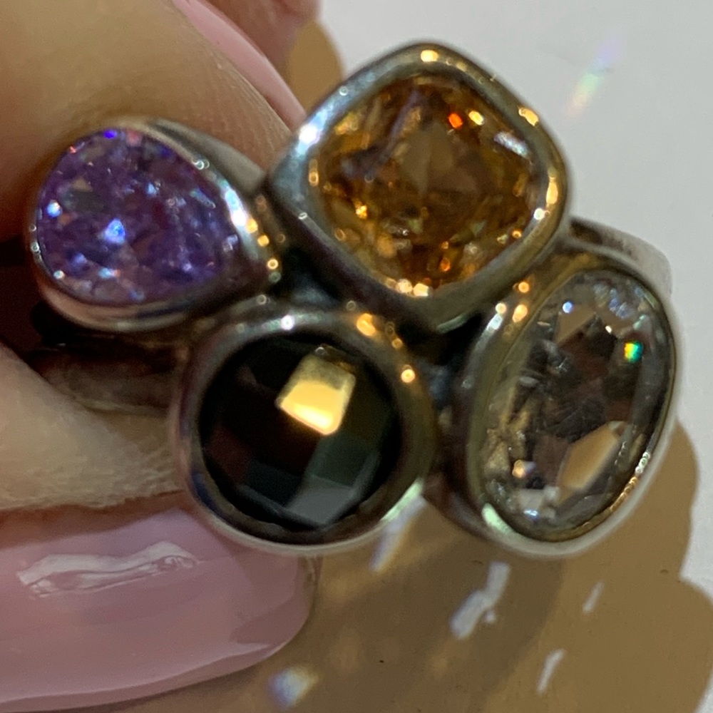 Silver 4 Stone Ring